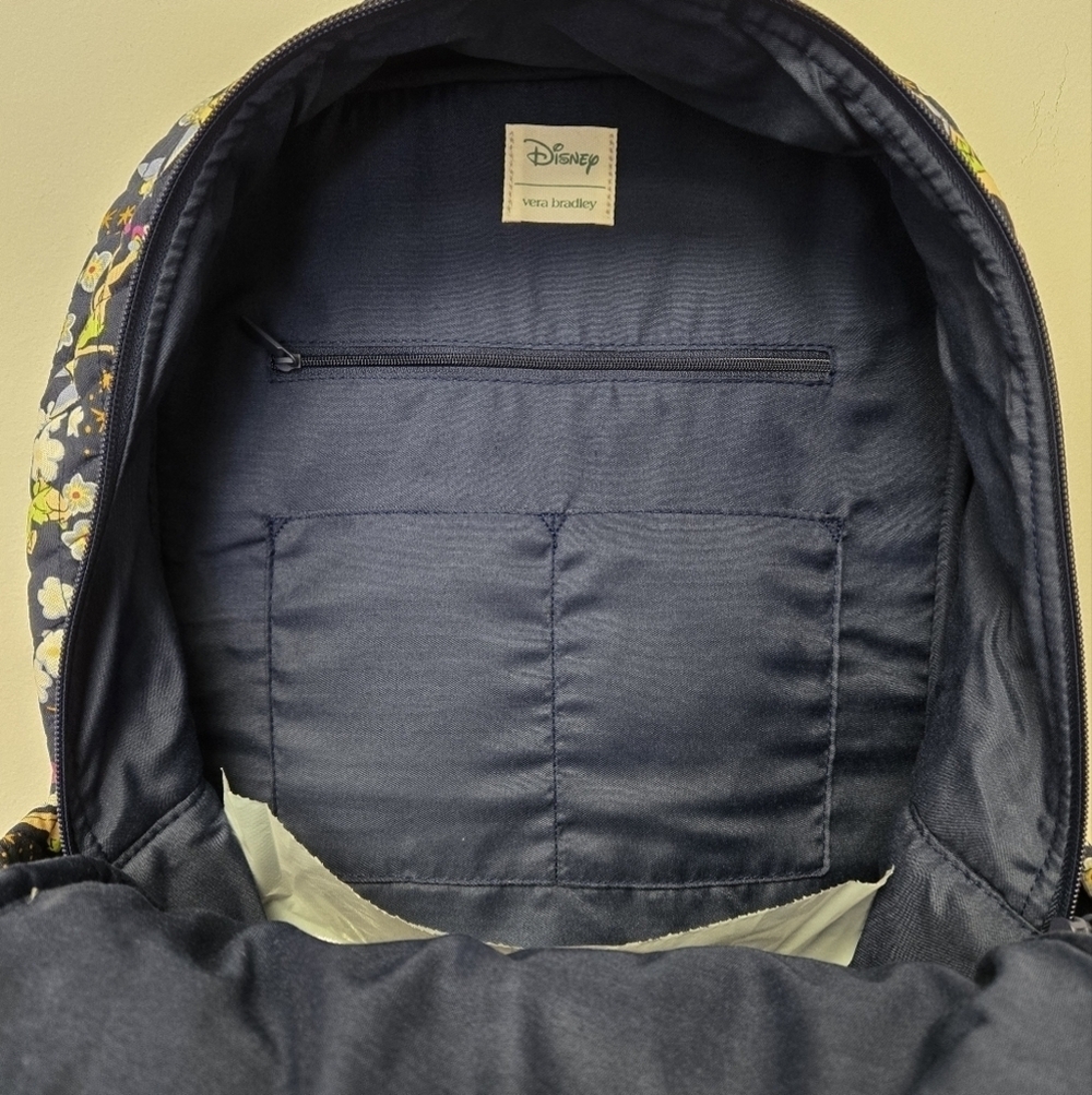Vera Bradley Disney Tinker Bell's Flight Essential Large Backpack - Picture 6 of 11